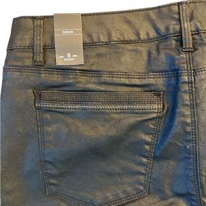 Faux Leather Skinny Pants Size 8